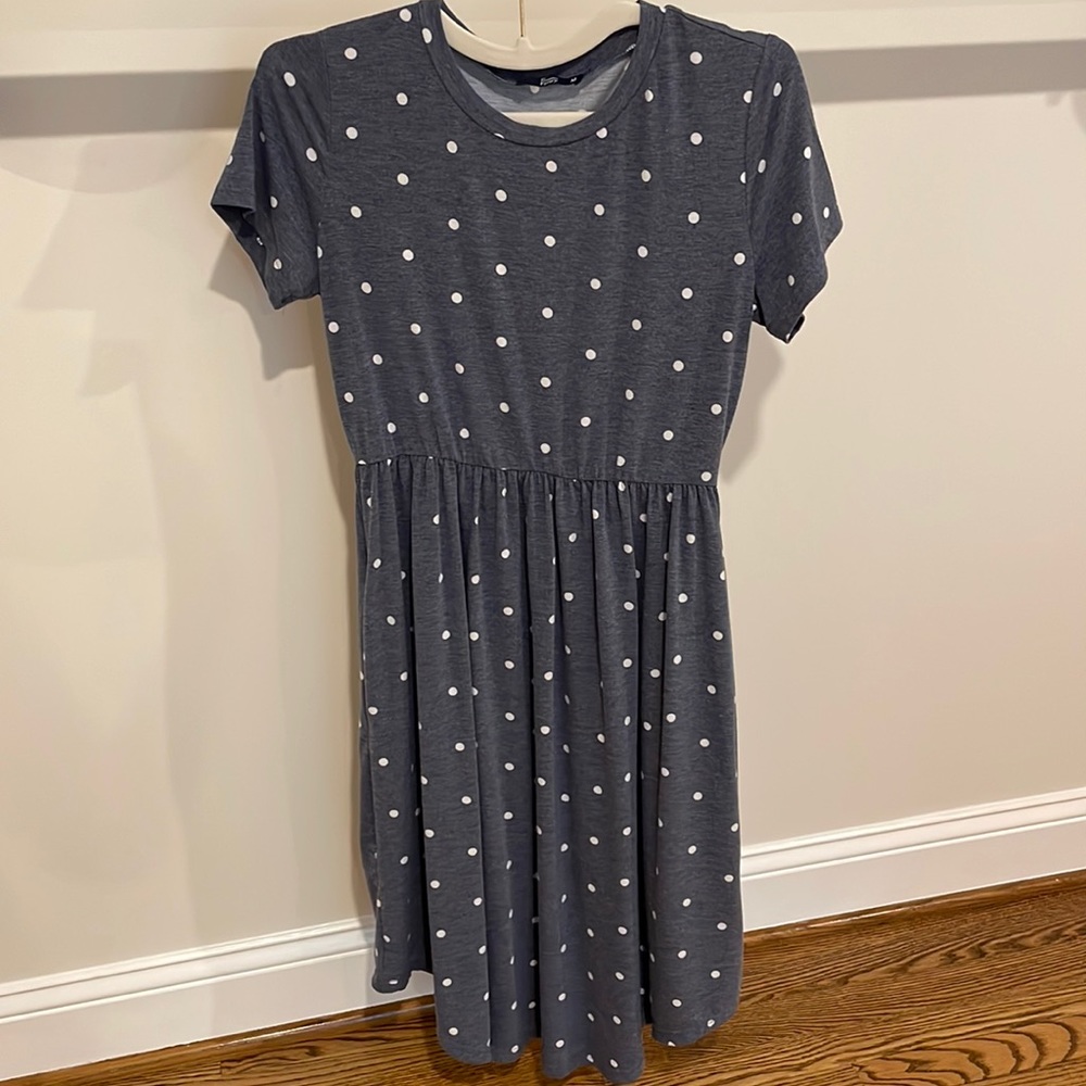 BOGO! Polka dot blue heathers dress